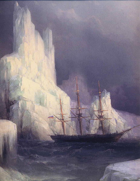 Icebergs in the Atlantic